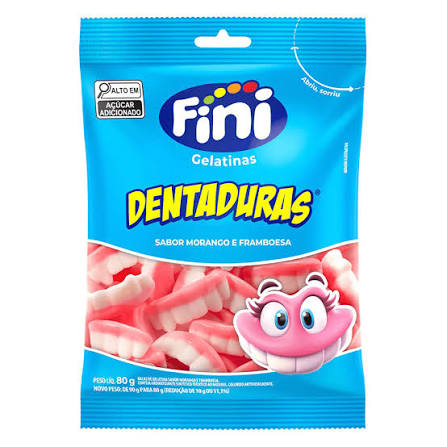 FINI BALA DE GELATINA DENTADURA 80G